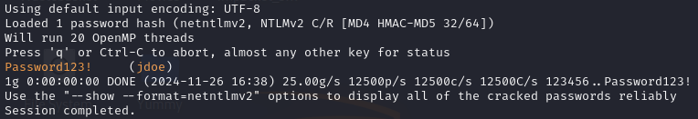 Cracking an NTLM Hash with JohnTheRipper