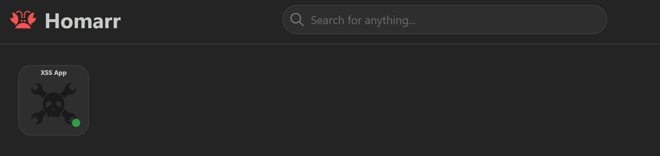 Added App to Dashboard