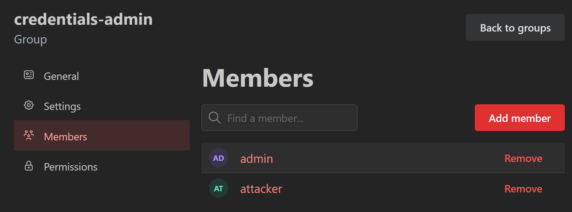 credentials-admin Group Post-Exploit