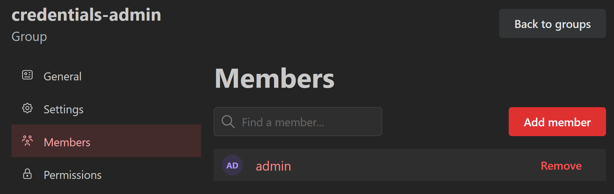 credentials-admin Group Pre-Exploit