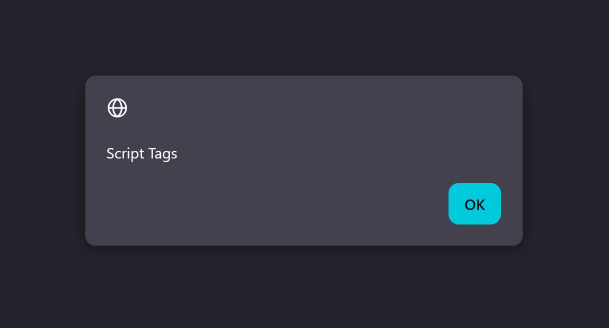 Script Tag Payload alert Pop-Up
