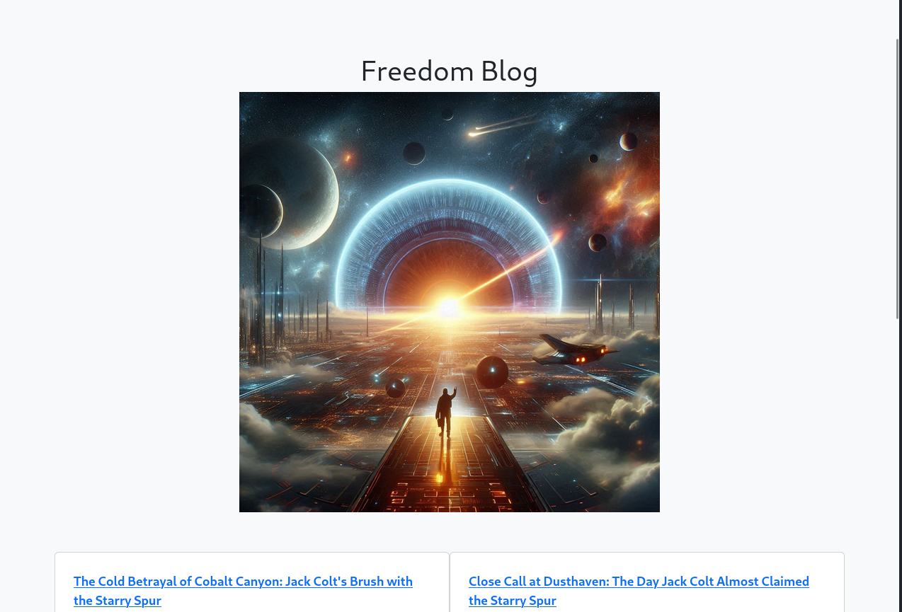 Freedom.htb Website
