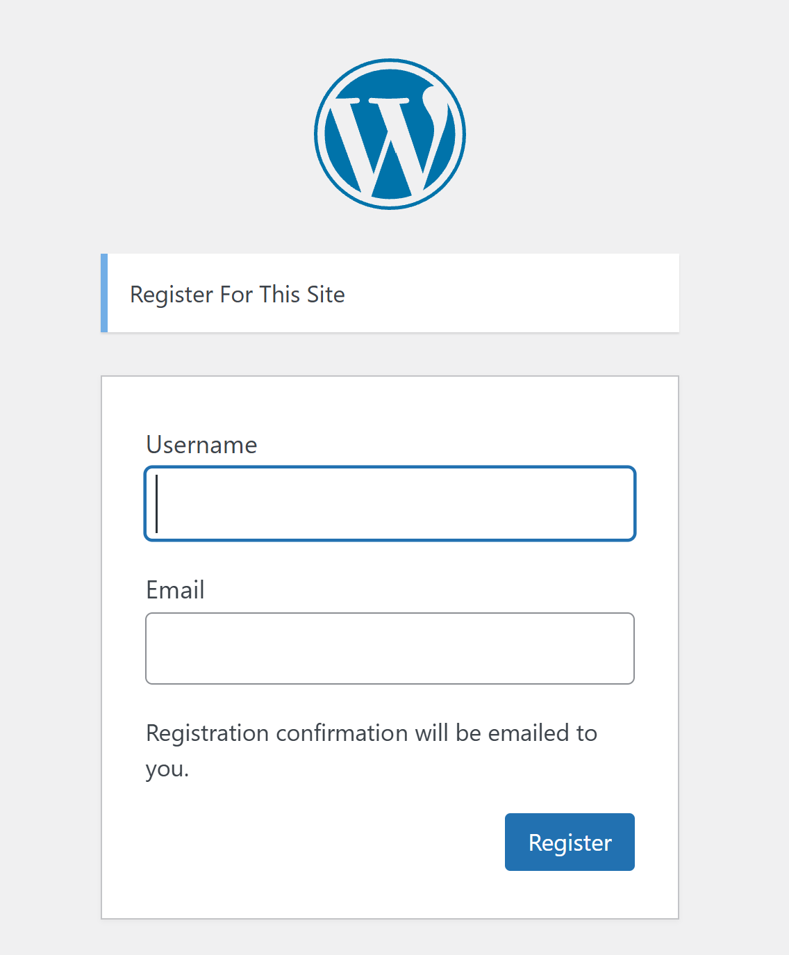 Registration Enabled