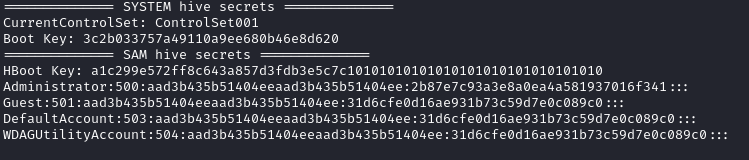 Extracted Hashes