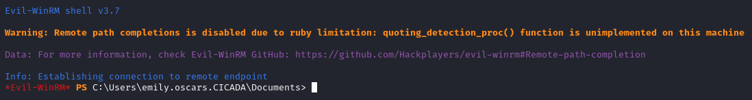 emily.oscars WinRM Access