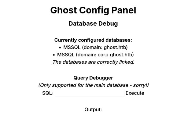 MSSQL Config Panel