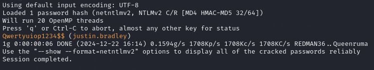 Cracked justin.bradley Hash