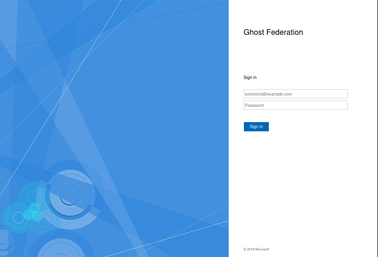 Ghost Federation Login
