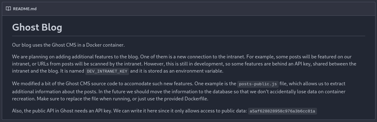 Gitea Blog Repo README
