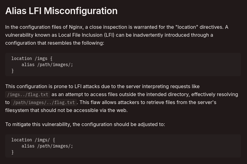 Alias Misconfiguration