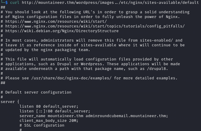 /etc/nginx/sites-enabled/default