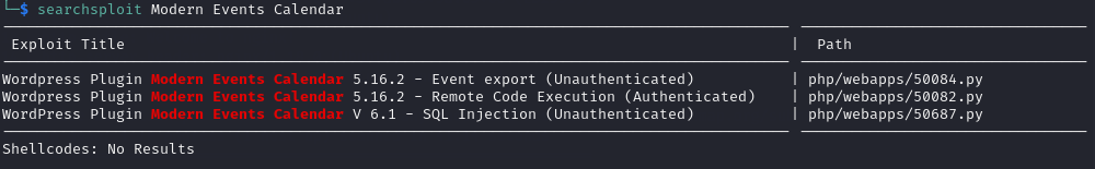 Modern Events Calendar Vulnerabilities