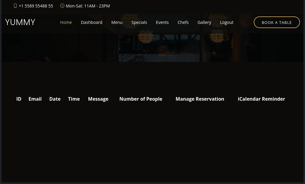 User Dashboard